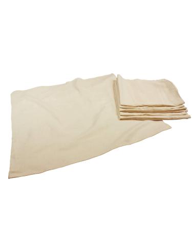 OsoCozy Unbleached Birdseye Flat Cloth Diapers (6 Pack) - 27 x 27 Inches | 100% Cotton Baby Nappies | Soft & Durable One-Layer Cloth Diapers - Buy Online on GoSupps.com