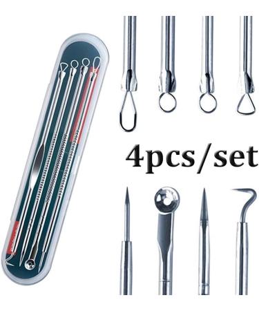 Newest Dual Heads Acne Needle Blackhead Blemish Squeeze Pimple Extractor Remover Spot Cleaner Beauty Skin Care Tool 4pcs/Set Lovely and Professional - Buy Online on GoSupps.com