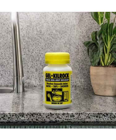 Kilrock Gel | 160ml Multi-Purpose Descaler With 1x Microfiber Cloth & 2x Cleaning Sponge | For Appliances Sinks Taps Tiles and Any Surfaces | Pack of 2 Descaler Gel - Buy Online on GoSupps.com