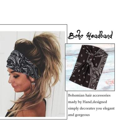 CAKURE Boho Wide Headbands Set-1 - Pack of 3 | African Turban Head Wraps for Women & Girls - Buy Online on GoSupps.com