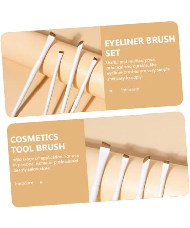 SOESFOUFU Travel Makeup Brush 4 Pcs Gel Eyeliner Brush Make up Brush Eye Liner Brush Cosmetic Ultra Thin Travel Flat Brush - Buy Online on GoSupps.com