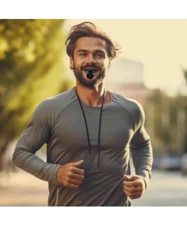 Breathing Trainer Deep Breathing Lung Exerciser Portable Breathing Trainer Device Adjust Resistance Improve Lung Capacity Training Tool for Men Women Athletes Singers Runners Sports Lovers Black - Buy Online on GoSupps.com
