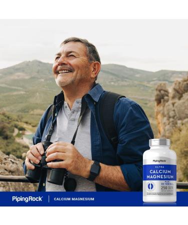 Piping Rock Calcium Magnesium with Vitamin D3 | 250 Caplets | Bone Support Complex - Buy Online on GoSupps.com