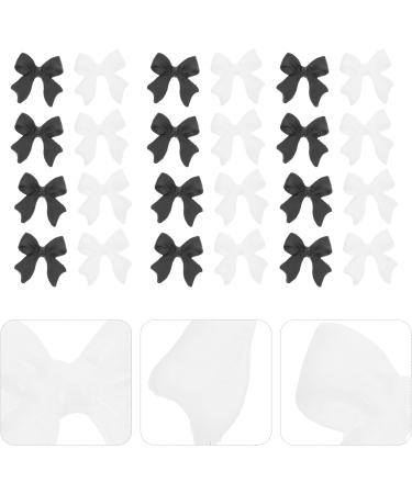 400 Pcs Bow Nail Decoration nail stickers nail stencils stamping nail art Nail Accessory DIY Manicure Tips oration bow nail art stickers black streamers crafts resin classic 3d 0.6X0.6X0.3CMx4pcs Assorted Colorx4pcs - Buy Online on GoSupps.com