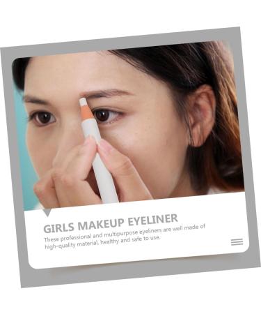 4pcs White Line Drawing Eyebrow Pencil White Pencils Eyebrow Pens Woman Eyeliner Pencil - Buy Online on GoSupps.com