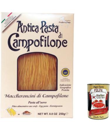  Italian Gourmet E.R. 6 x Antica Pasta di Campofilone Maccheroncini 250 g + Gourmet Italian Pulp 400 g - Buy Online on GoSupps.com