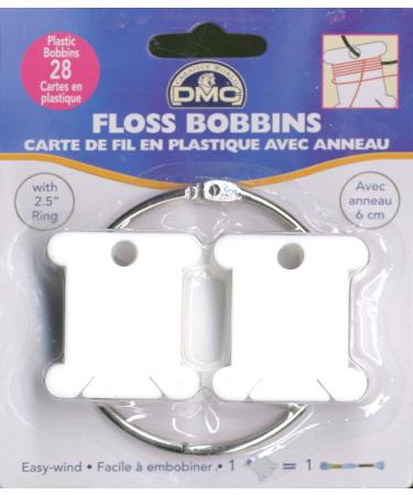 DMC Plastic Floss Bobbins, 28/Pkg