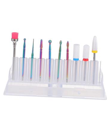 POPETPOP 1 nail polish set nail drill bits nails kits nail grinding head nail file manicure tool electric nail drill nail kit nail bit Nail Drill Grinding Tool Nail supplies Metal colorful
