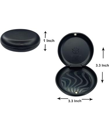 Dent Art Slim Aligner Case Dental Orthodontic Retainer Braces Storage Organizer Box (Multi Colours) (Pack of 1 Black) Pack of 1 Black - Buy Online on GoSupps.com