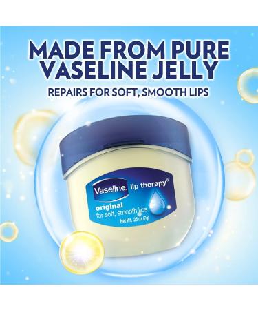 Vaseline Lip Therapy Lip Balm Original 0.25 oz (Pack of 3) - Moisturizing Lip Care Trio - Buy Online on GoSupps.com