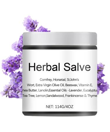 Rednow Organic Herbal Salve 4oz Comfrey Organic Herbal Salve Ointment Herbal Salve Comfrey Comfrey Salve Herbal Balm Skin Body Care Ointment (1pc)