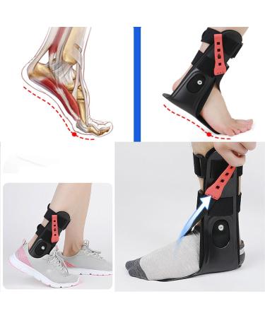 AFO Drop Foot Brace for Hemiplegia - Unisex Ankle Foot Orthosis with Inflatable Airbag | Comfortable Support for Stroke Recovery - Large Right Size - Buy Online on GoSupps.com