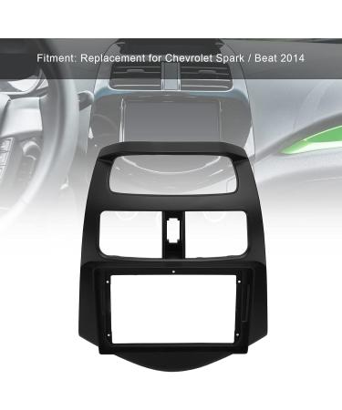 Car Stereo Radio Fascia Panel Frame Replacement for Spark Beat 2014 | Dustproof 2-DIN | Easy Install Black ABS | Central Control Refurbishment - Buy Online on GoSupps.com