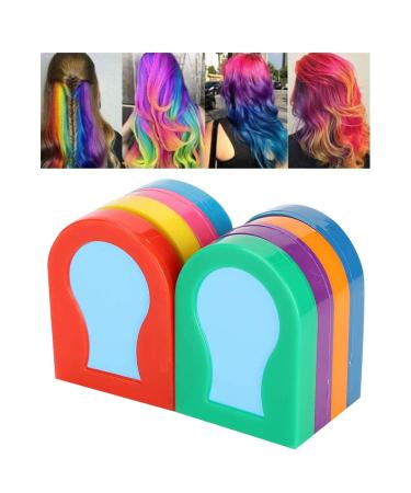 8 Color Washable Hair Color Powder - Temporary Hair Pigment for Kids & Girls | DIY Hair Styling Tools for Home Parties & Cosplay - Buy Online on GoSupps.com