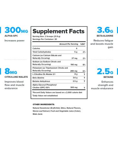 LEGION Pulse Pre Workout Supplement - Natural Nitric Oxide Boost Energy Drink (Caffeine Free Fruit Punch) - Buy Online on GoSupps.com