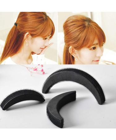 Rachlicy 6-Piece Moon-Shaped Hair Volume Blocks | Beehive Styler Accessories for Women & Girls | Black Hair Styling Tools - Buy Online on GoSupps.com