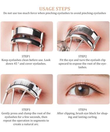 Eyelashes Curler with Built-in Comb Professional Lashes Curler Eyelashes Accessories Fits All Eye Shape Purple. - Buy Online on GoSupps.com
