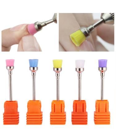 Rotekt 5pcs Nail Drill Bits - Electric Nail Drill Polish Grinding & Dust Remover Brush Heads | International Shipping - Buy Online on GoSupps.com