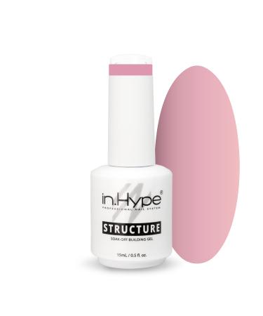 IN.HYPE Structure/Brush on Liquid Builder Gel/Hard Gel in a Bottle (BIAB) for Nail Enhancing (Nude 8)