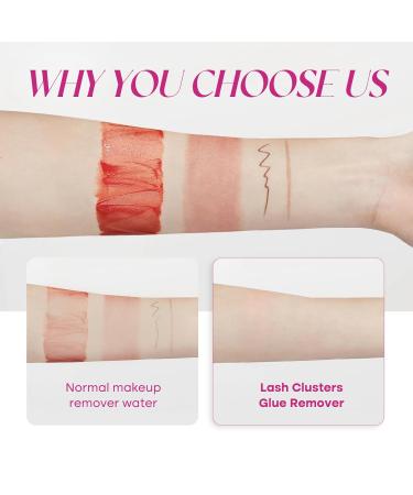 Lash Remover for Extensions - Gentle 5ml Clear Cluster Glue Remover for Easy Safe Eyelash Removal - Buy Online on GoSupps.com