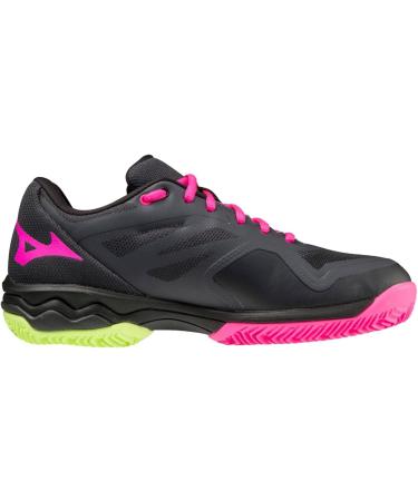 Mizuno Women's Wave Exceed Lgt Padel Tennis Shoe 40.5 EU - Pinkglo Neolime Ebony | International Shipping Available - Buy Online on GoSupps.com