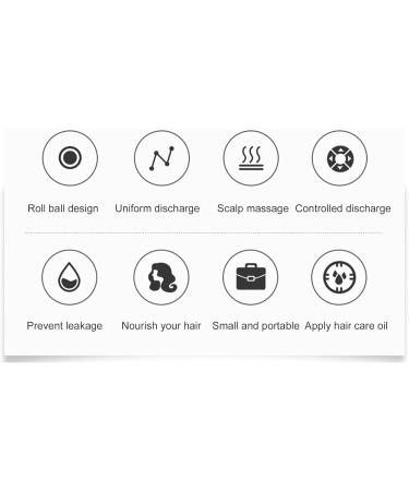 Scalp Applicator Comb for Hair Growth Oil Prevents Leakage 3ml Capacity Suitable for Thinning Hair with Easy Application (Black) - Buy Online on GoSupps.com