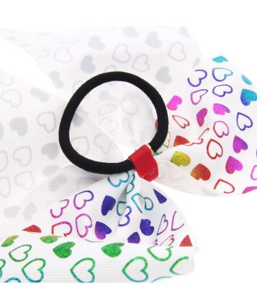 10PCS 8-Inch Cheer Bows for Girls - Elastic Hair Tie Bands for Cheerleading and School Activities - Buy Online on GoSupps.com