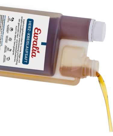 Ewalia Cardiovascular Juice for Dogs Natural Vitality Booster for a Strong Dog Heart Developed with Veterinarians 100% Natural No Additives 2 x 500 ml - Buy Online on GoSupps.com