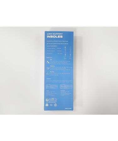 PCSSole Orthopedic Insoles for Work & Sports | Comfort Shoe Inserts for Flat Feet Plantar Fasciitis & Heel Pain - EU41-42 (27cm) - Update Blue - Buy Online on GoSupps.com
