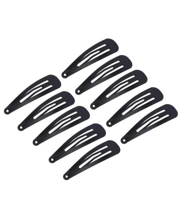 60PCS Black Metal Snap Hair Clips - 5cm Slipproof Hair Jewelry for Girls | Perfect Hair Clipping Accessories - Buy Online on GoSupps.com