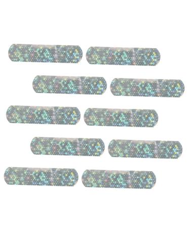 10pcs Band- Patches Kids Glitter Dressing Bandage Heart Patch Strip Cover Bandage Patch Bandage Cute Fabric Bandage Pe
