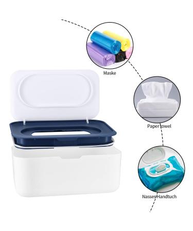Premium 2-Piece Wet Wipes Box Set - Baby & Toilet Paper Storage Moist Wipes & Napkin Container - International Shipping Available - Buy Online on GoSupps.com