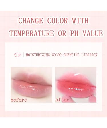 Baorder Transferproof Color Changing Lipstick Pink Magic Temperature Change Lip Balm Gold Foil for Women and Girls Long Lasting Moisturizing Shiny Shine Lip Gloss - Buy Online on GoSupps.com