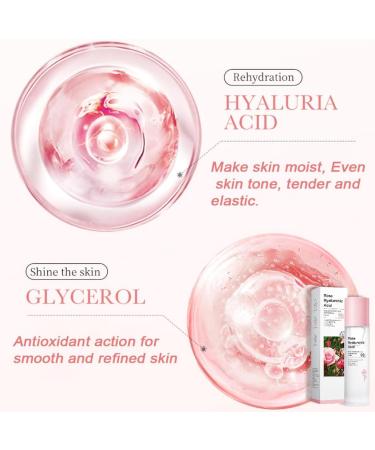 Rose Toner for Face Rose Water for Face with 98% Rose & Hyaluronic Acid Moisturizing Toner Vegan Rose Water for Women Korean Toner Skincare Nourishing - Buy Online on GoSupps.com