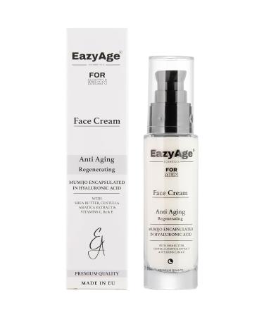 | Night Face Cream for Men | Skin Regeneration | Men's Anti-Aging Face Moisturiser | Mumijo Shilajit & Hyaluronic Acid | Reduces Wrinkles Dark spots 1.7Oz