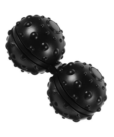 Gleavi 2st trigger point massage ball glass holder made of rattan muscle massage rollerball Yoga balls massage roller Bunsenbrenner Lacrosse-Ball massage double lacrosse ball peanut yoga ball