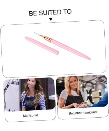 Ipetboom Nail Art Drawing Pen Nail Art Pen Hand Held Mirror Nail Art Polish Pens No Bend Hair Clips Pro Tools Kit U as Acrilicas Nail Tip Brush Nails Gel Major Pink Copper Nail Set 17.9x1cm Pink - Buy Online on GoSupps.com