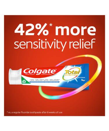 Colgate Total Whitening Toothpaste with Stannous Fluoride & Zinc - Exclusive Whitening Mint (4.8 oz, Pack of 4) - Buy Online on GoSupps.com