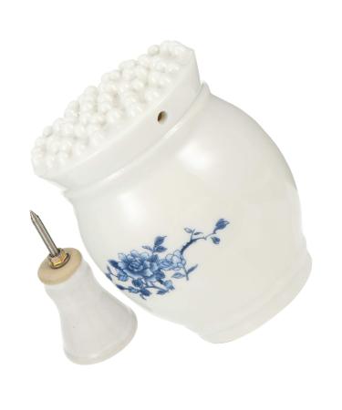 Porcelain Moxibustion Device cup from ceramic moxa warmer Glass scraper moxibusion rod burner Mox grenner made of ceramic moxibusion burner massage cup tool care jug white
