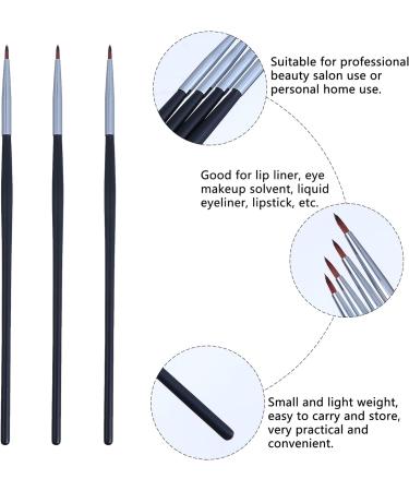 LALAFINA 8 Pcs Fine Eyeliner Brush Makeup Eyeliner Applicator Brush Eye Brush Travel Make up 18X0.4X0.4CMx2pcs Blackx2pcs - Buy Online on GoSupps.com