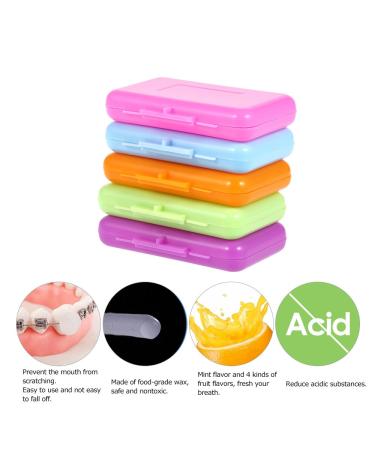 Zroven Braces Wax - 5 Boxes for Gum Irritation Relief | Mint & Fruit Flavors | Dental Orthodontics Care - Buy Online on GoSupps.com