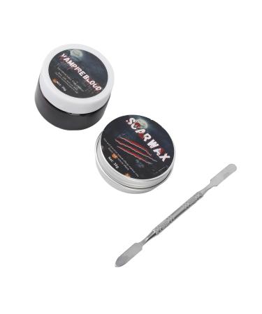 Shanrya Scar Wax Coagulated Blood Kit Safe Real Effect Scar Wax 30g for Cosplay