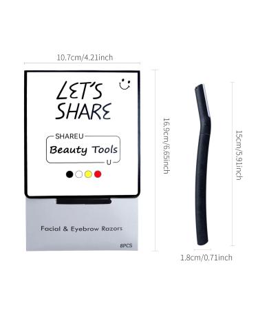 Ergonomic Smashing Facial Razor & Eyebrow Former | Multi-Purpose Peeling & Shaving Tool with Protective Cover - Buy Online on GoSupps.com