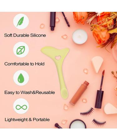 2pcs Silicone Eyeliner Stencils | Winged Tip & Eyebrow Pencil Aid | Reusable Smoky Eye Makeup Tool Kit | Quick Stencil Molds in Yellow - Buy Online on GoSupps.com
