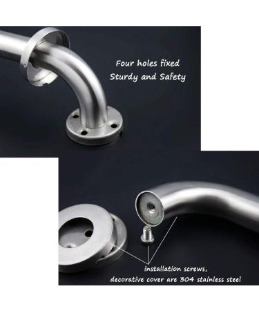 Grab Bars Handle Safety Support Hand Rails Bathroom Grab Bar 15 Inch Stainless Steel Shower Grab Bar Balance Handrail Shower Assist Safe - Buy Online on GoSupps.com