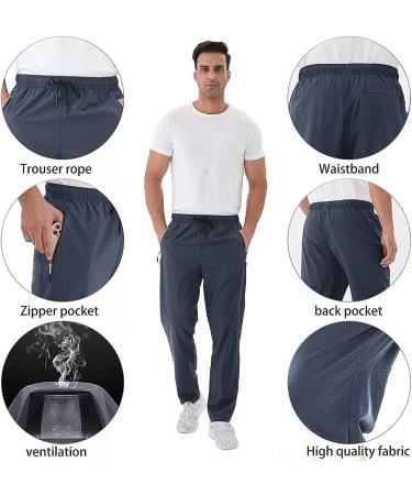 Selovzz Men's Lightweight Hiking Pants X-Large Coldgray - Breathable & Durable for Mountain Camping, Fishing, Running - Active Jogger Pant - Buy Online on GoSupps.com