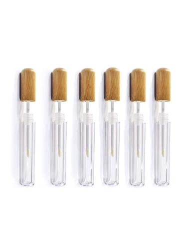 Healthcom 6ml Bamboo Lip Gloss Tubes - Refillable Plastic Balm Bottles for DIY Lipstick - Travel Size Cosmetic Containers for Women - Buy Online on GoSupps.com