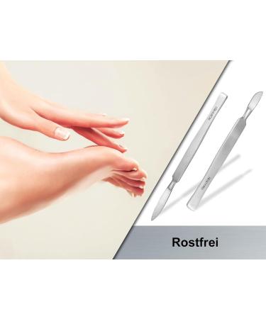 Professional Hornhauber Set | Stainless Steel Foot Care Scrub & Skin Remover | Gentle Pedicure Instrument for Corn Removal - Buy Online on GoSupps.com