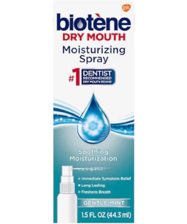 Biotene Moisturizing Gentle Mint Mouth Spray 1.5 oz - Pack of 5 | Hydrating Oral Care Solution - Buy Online on GoSupps.com