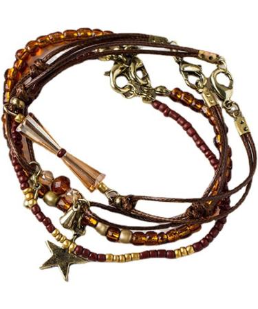 Handmade Bohemian Bracelet with Acrylic Pearls & Retro Design | Oralgo Jewelry for Fashionistas - Buy Online on GoSupps.com